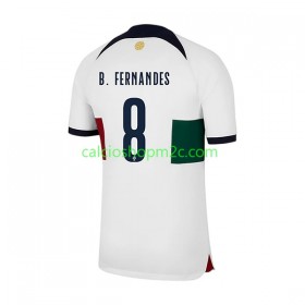 Portogallo B.Fernandes 8 Maglia Trasferta World Cup 2022 Manica Corta